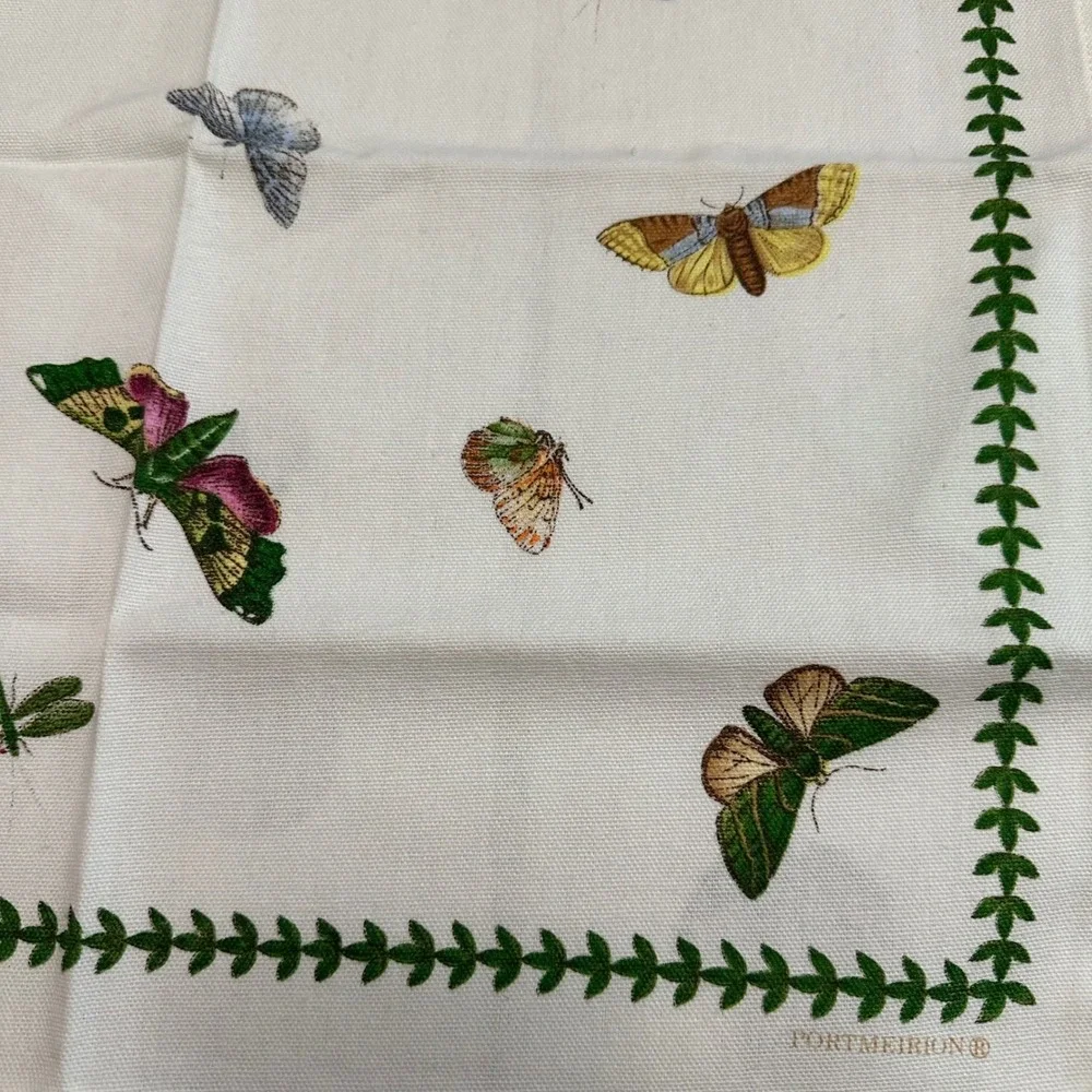 Portmeirion 4 Piece Butterfly Print Napkins 18 inch